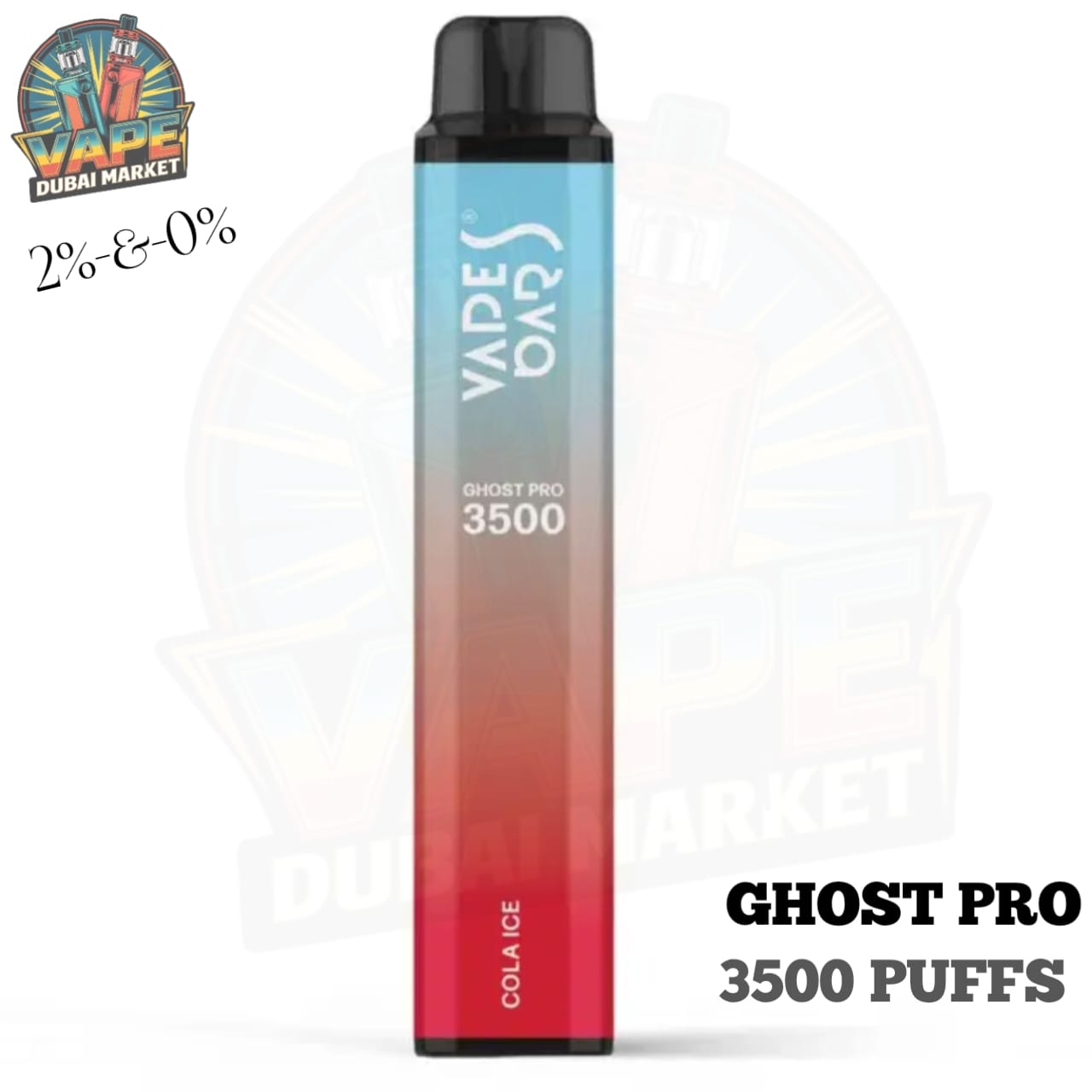 VAPES BAR - GHOST PRO 3500 PUFFS DISPOSABLE VAPE IN UAE