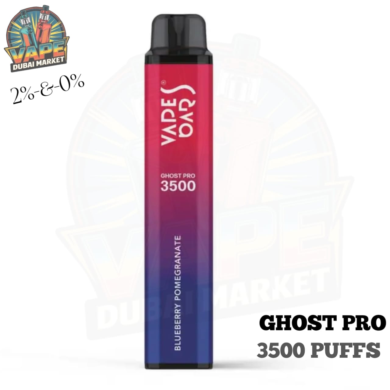 VAPES BAR - GHOST PRO 3500 PUFFS DISPOSABLE VAPE IN UAE