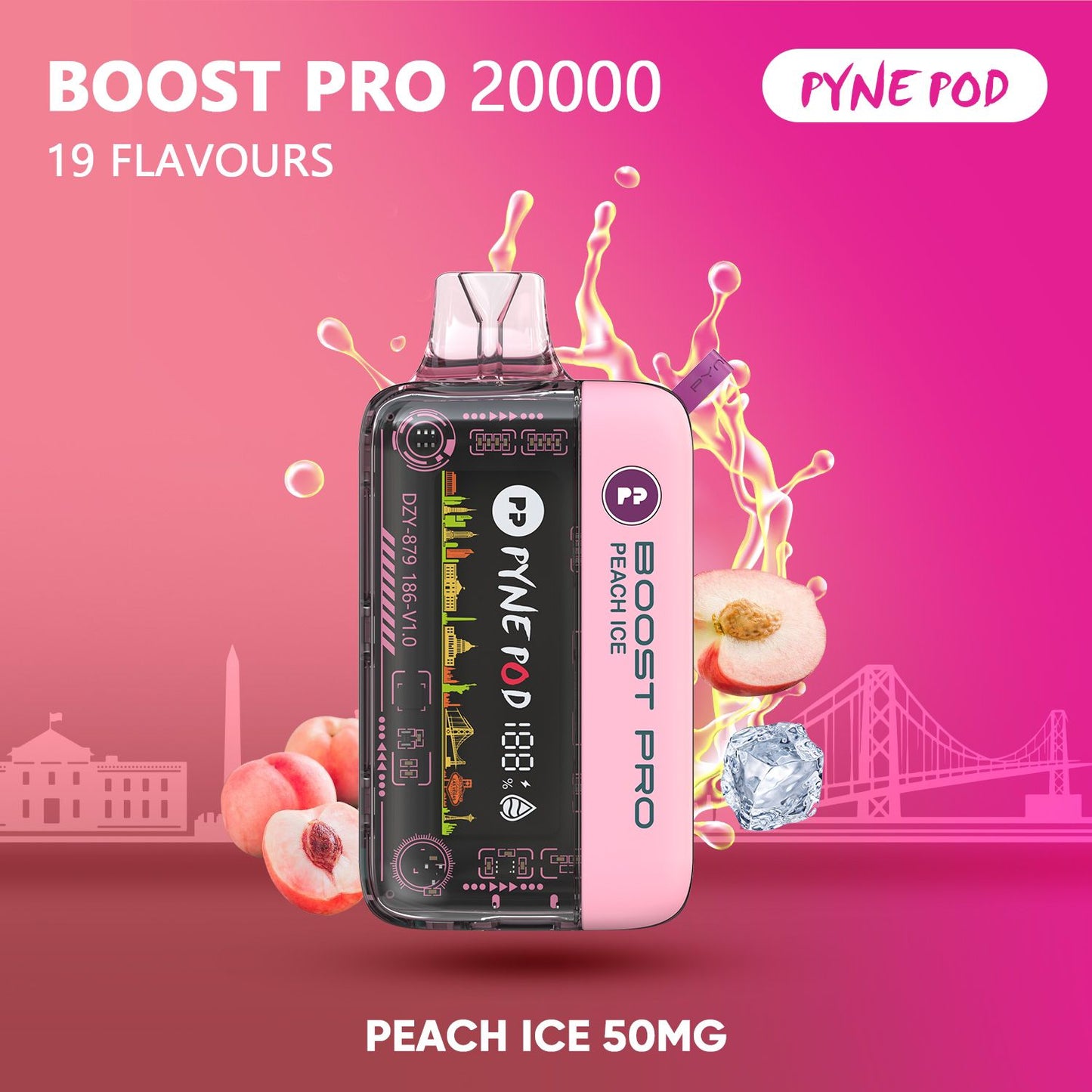 PYNE POD Boost Pro 20000 Puffs Disposable Vape in UAE