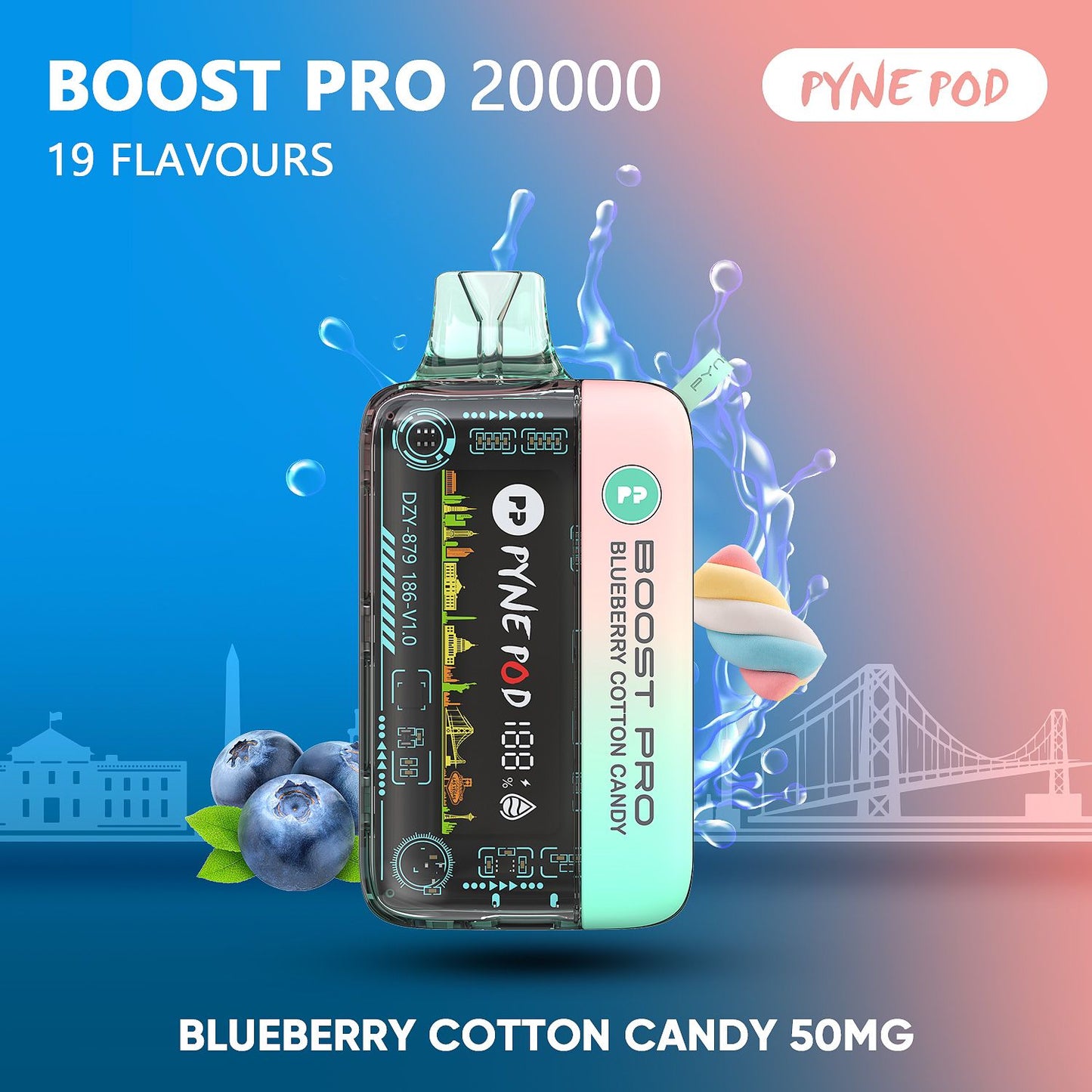 PYNE POD Boost Pro 20000 Puffs Disposable Vape in UAE