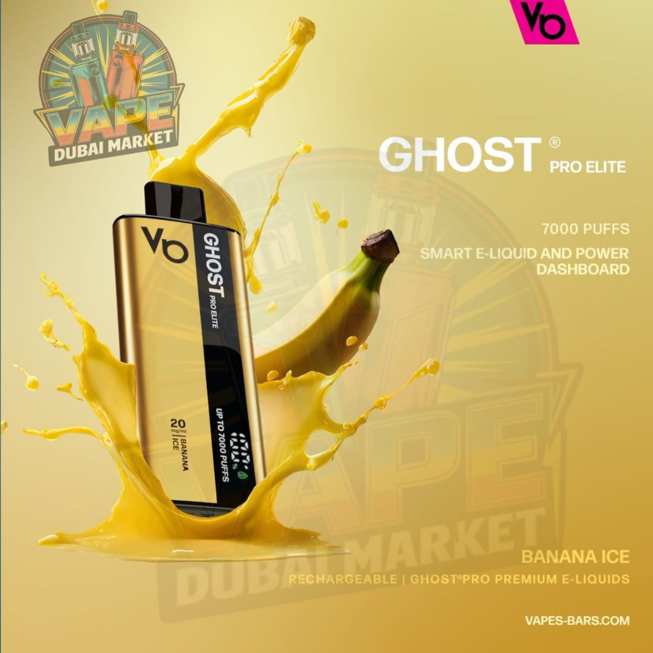 Ghost Pro Elite 7000 Puffs Disposable Vape in Dubai, UAE