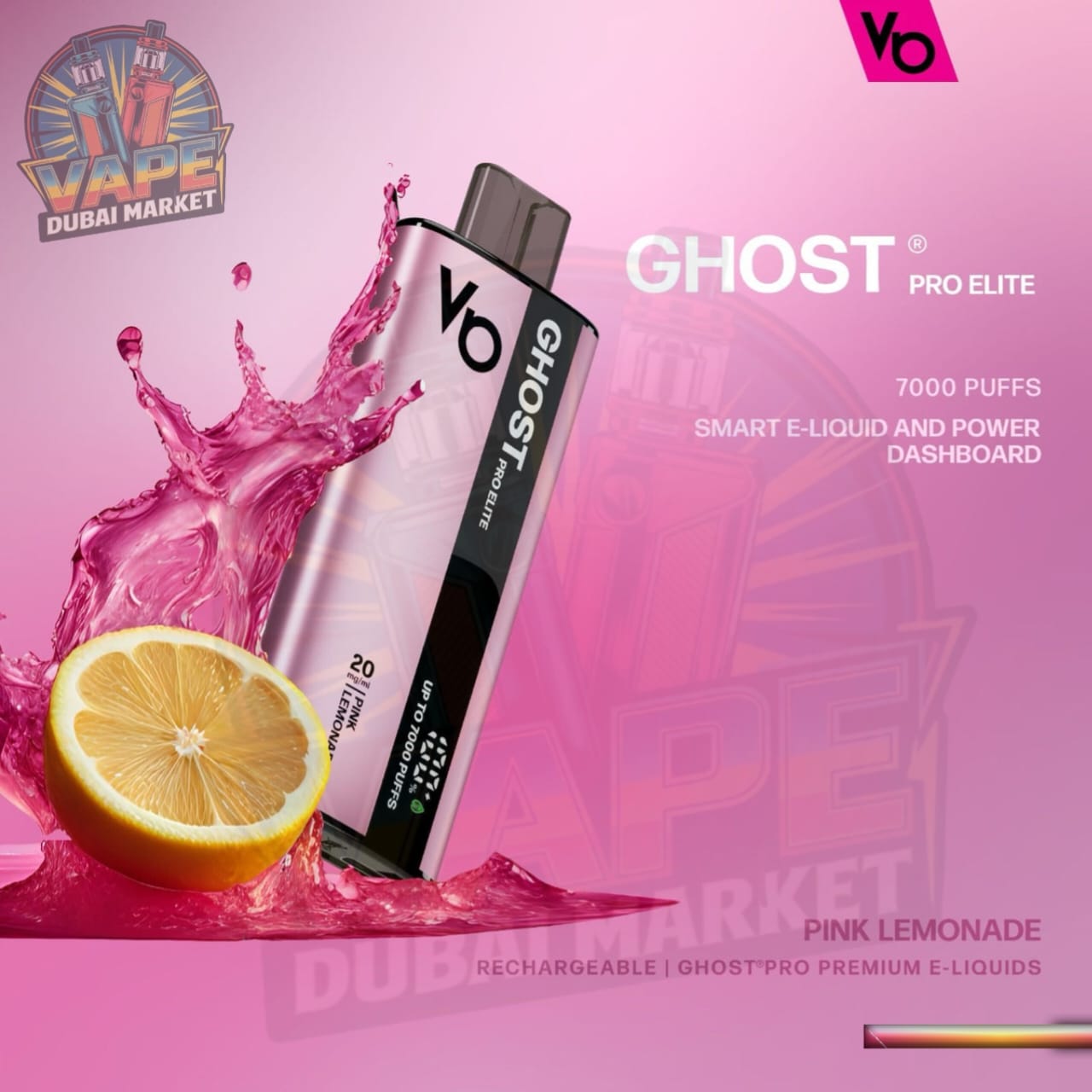 Ghost Pro Elite 7000 Puffs Disposable Vape in Dubai, UAE