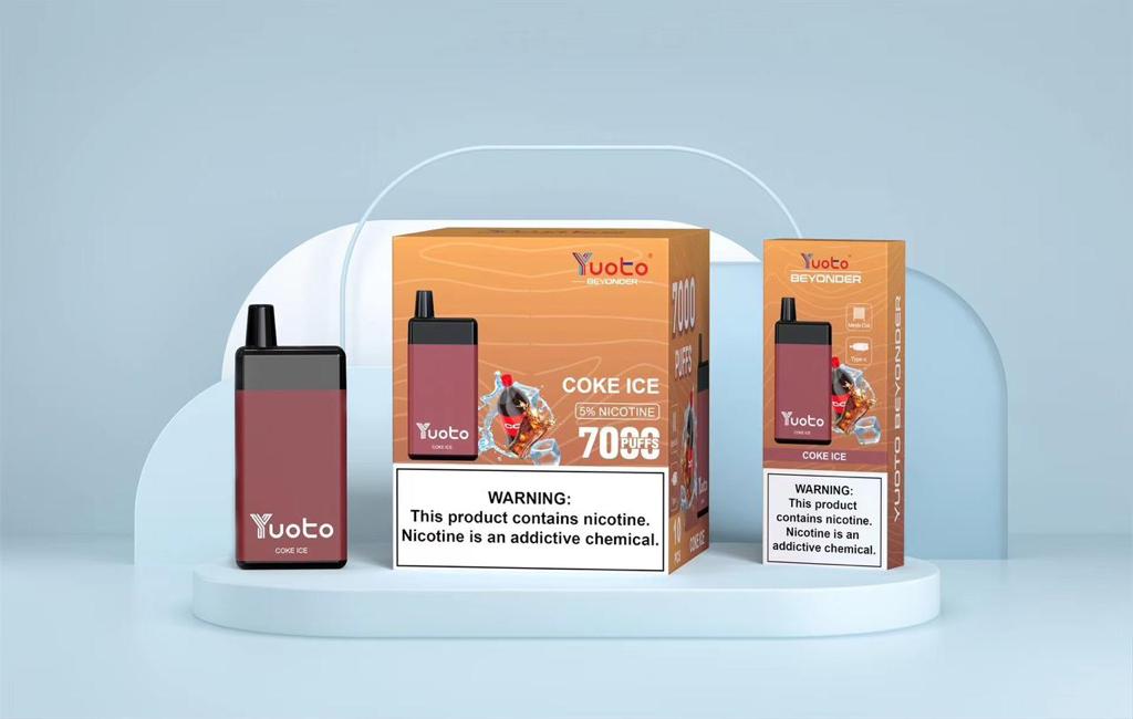 Yuoto Coke Ice disposable vape 7000 puffs with coke ice flavor and 5% nicotine