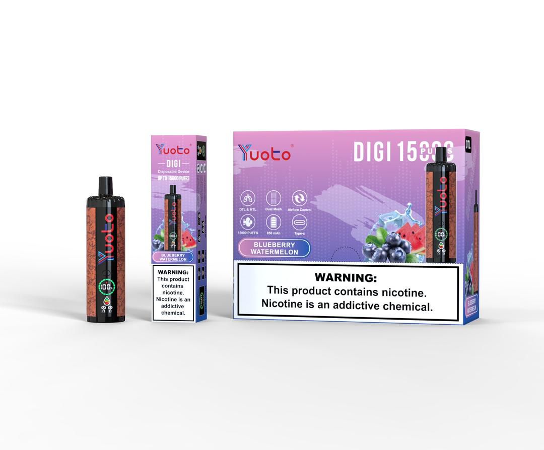 Yuoto Digi Blueberry Watermelon – disposable vape 15000 puffs with blueberry watermelon