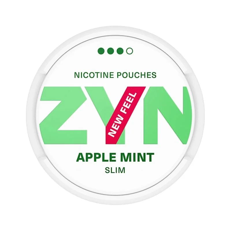 ZYN Apple Mint nicotine pouches slim can