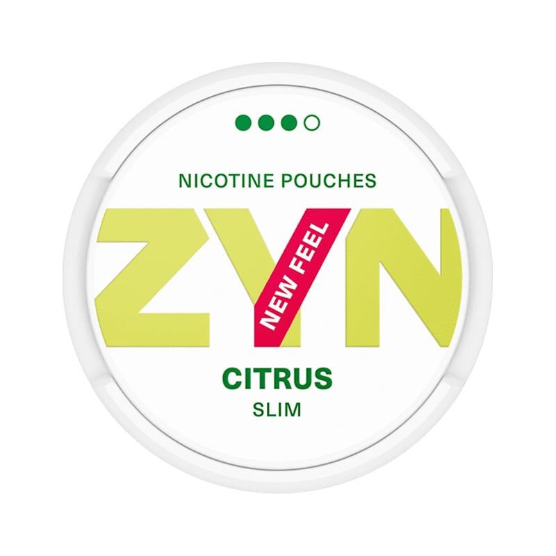 ZYN Citrus nicotine pouches slim can
